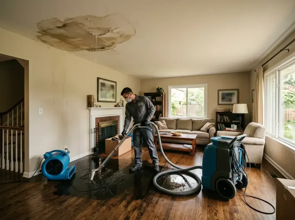 attic-pipe-burst-ceiling-drip-008 — frequently asked questions, Water Damage Restoration & Carpet Care in Bargersville, IN